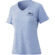 HUK Performance Fishing Sunset Marlin V-Neck Tee - Womens, Coastle Sky Heather, XS, H6100071-437-XS