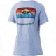 HUK Performance Fishing Sunset Marlin V-Neck Tee - Womens, Coastle Sky Heather, XS, H6100071-437-XS