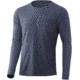 HUK Performance Fishing United L/S Pocket Tee - Men's, Sargasso Sea Heather, XL, H1000351-416-XL
