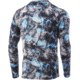 HUK Performance Fishing Vented Mossy Oak Fracture Pursuit L/S Shirt - Mens, Mossy Oak Lightning, L, H1200399-991-L