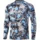 HUK Performance Fishing Vented Mossy Oak Fracture Pursuit L/S Shirt - Mens, Mossy Oak Lightning, L, H1200399-991-L