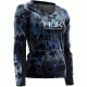 HUK Womens Kryptek Long Sleeve Icon Shirt, Kryptek Neptune H1200075NEPXS