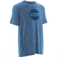 HUK Wood SW Tee, Heather Carolina Blue, Small H1000044HCBS