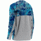 HUK Youth Kryptek Icon Long Sleeve Shirt, Kryptek Pontus H7000001PONYXL