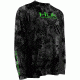 HUK Youth Kryptek Icon Long Sleeve Shirt, Typhon-Neon Green H7000001TY2YS