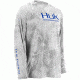 HUK Youth Kryptek Icon Long Sleeve Shirt, Kryptek Yeti Royal H7000001YT1YXL