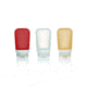 Humangear GoToob+ 3-Pack, 2.5oz, Clear/Red/Orange, Clear/Red/Orange, HG-31575