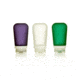 Humangear GoToob+ 3-Pack, 3.4oz, Clear/Purple/Turquoise, Clear/Purple/Turquoise, HG-22492