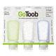 Humangear GoToob Silicone Tube, 3 oz, Pack of 3, Clear/Blue/Green HG0187