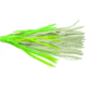 Humdinger Rubber Skirt, Green White &amp; Chartreuse, 3 1/2in, 3 Pack, RS3-F