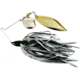 Humdinger Spinnerbait, Gold Colorado Blade/Nickel Willow Blade, 4/0 Hook, Black Skirt, 1/4oz, 01-N