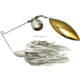 Humdinger Spinnerbait, Gold Colorado Blade/Nickel Willow Blade, 4/0 Hook, White Skirt, 3/8oz, 21-C
