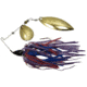 Humdinger Spinnerbait, Gold Colorado/Willow Blade, 4/0 Hook, Purple/Red/Blue Skirt, 1/4oz, 02-S