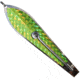 Huntington Lures Huntington Eco Lure Spoon, 5 1/2in 9/0 Hook, Stainless Steel w/Chartreuse Flash Scale, ECO3-1/2-YFS