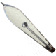 Huntington Lures Huntington Eco Lure Spoon, 5 1/2in 9/0 Hook, Stainless Steel w/Glow Flash Scale, EC03-1/2-GLO