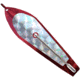 Huntington Lures Huntington Original Drone Spoon, 2 1/4in 3/0 Hook, 1/6oz, Electric Red/Silver Flash Scale, 0ER-SFS