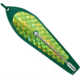 Huntington Lures Huntington Original Drone Spoon, 2 1/4in 3/0 Hook, 1/6oz, Mackerel Green w/Fluorescent Yellow Flash Scale, 0GR-YFS