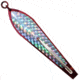 Huntington Lures Huntington Original Drone Spoon, 5 1/2in 10/0 Hook, 1-1/8oz, Electric Red/Silver Flash Scale, 3-1/2ER-SFS