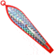 Huntington Lures Huntington Original Drone Spoon, 5 1/2in 10/0 Hook, 1-1/8oz, Rocket Red w/Silver Flash Scale, 3-1/2R-SFS