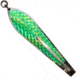 Huntington Lures Huntington Original Drone Spoon, 5 1/2in 10/0 Hook, 1-1/8oz, Stainless Steel w/Fluorescent Green Flash Scale, 3-1/2S-GRFS