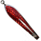 Huntington Lures Huntington Original Drone Spoon, 5 1/2in 10/0 Hook, 1-1/8oz, Stainless Steel w/Red Flash Scale, 3-1/2S-RFS
