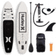 HURLEY One And Only Inflatable Paddle Board Set, 10ft 6in, White/Black, HUR-007