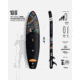 HURLEY PhantomTour Inflatable Paddle Board Set, 10ft 6in, Color Wave, HUR-002