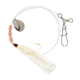 Hurricane Fluke Rig White Flshbu 60# Mono1/0, FSW4260-1/0