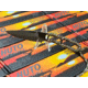 Huto Lifestyle EXO-Skeleton High Mountain M390 Steel 3.25in Fixed Blade Knife, Black Parkarized, Desert/Sand, EXOSKTNHGHMTN390PD/S