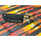 Huto Lifestyle EXO-Skeleton High Mountain M390 Steel 3.25in Fixed Blade Knife, Black Parkarized, Desert/Sand, EXOSKTNHGHMTN390PD/S