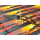 Huto Lifestyle EXO-Skeleton High Mountain M390 Steel 3.25in Fixed Blade Knife, Satin, Orange/Black, EXOSKTNHGHMTNM390SO/B