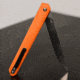 Huto Lifestyle Finisher Folding Hard Blade Skinner Knife, Orange, FINSH-KNV-ORG