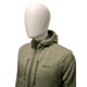 Huto Lifestyle Fuzzy Fleece Hoodie w/Nylon Outer Shell, Ranger Green, Large, FUZYFLCE-HDIE-RNGGRN-L