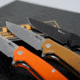 Huto Lifestyle Hunt Harder Folding Hard Blade Knife, Orange, HTHD-KNV-ORG