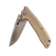 Huto Lifestyle Hunt Harder Folding Knife, 3.25in, D2 Steel, Drop Point Blade, Khaki G10 Handle, HTHD-KNV-KHAKI