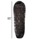 Huto Lifestyle Huto Three Season Down Sleeping Bag, Left Hand, Black, 200CM, THREESEASN-SLPBAG-BLK-LFT