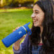 Hydro Flask 20 oz Wide Mouth Straw Lid &amp; Boot - Kids, Seagrass, W20BSWBB321