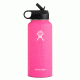 Hydro Flask 32 oz. Wide Mouth w/ Straw Lid, Flamingo, W32SW625