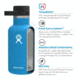 Hydro Flask Growler Bottle 64 oz, Stone, 64 oz., G64010