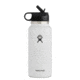 Hydro Flask Wide Mouth Bottle with Straw Lid, White, 32 oz., W32BSW110