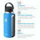 Hydro Flask Wide Mouth Flask, Pacific, 40 oz., W40BTS415