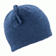 Ibex Top Knot Hat - Mens-Dark Blueprint Heather-One Size