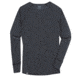 Ibex Woolies 150 Crew Stripe - Men's-Black/Medium Heather Grey-Small