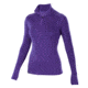 Ibex Woolies Zip T-Neck 150 - Women's-Small-Stripe Blue/Violet