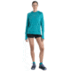 Icebreaker 125 Cool-Lite Sphere Long Sleeve Hoodie - Womens, Flux Green, Medium, IB0A56EX861M