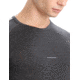 Icebreaker 125 ZoneKnit Long Sleeve Crewe Thermal Top - Mens, Jet Heather/Black/Metro Heather/Cb, Extra Small, IB0A56H3585XS