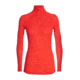 Icebreaker 150 Zone Long Sleeve Half Zip, Womens, Ember/Snow, Small, 104332602S