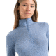 Icebreaker 175 Everyday Long Sleeve Half Zip Thermal Top - Womens, Kyanite, Large, IB104473885L