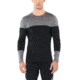 Icebreaker 200 Oasis Deluxe Long Sleeve Crewe - Mens, Black/Gritstone HTHR, Medium, 104858A04M