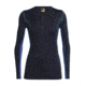Icebreaker 200 Oasis Deluxe Long Sleeve Crewe - Womens, Midnight Navy/Mystic, Medium, 104385B03M